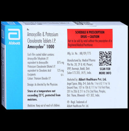 Amoxyclav 875mg/125mg Tablet