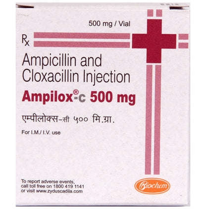 Ampilox C 500 mg/500 mg Injection - Classic Derma