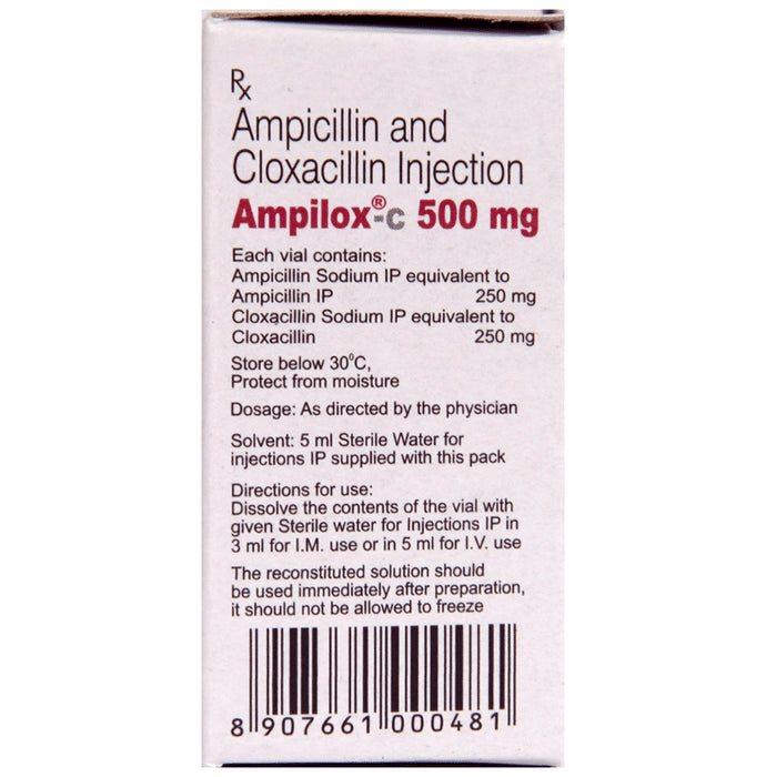 Ampilox C 500 mg/500 mg Injection