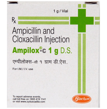 Ampilox C DS 500 mg/500 mg Injection - Classic Derma