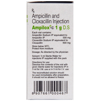 Ampilox C DS 500 mg/500 mg Injection