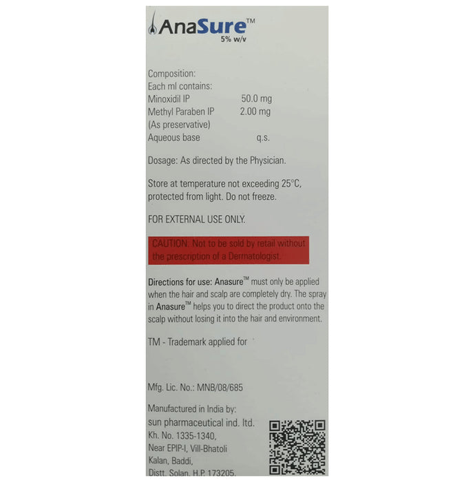 Anasure 5% Solution Alcohol Free