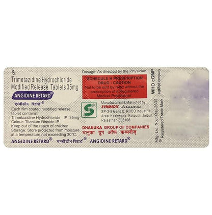 Angidine Retard Tablet MR - Classic Derma