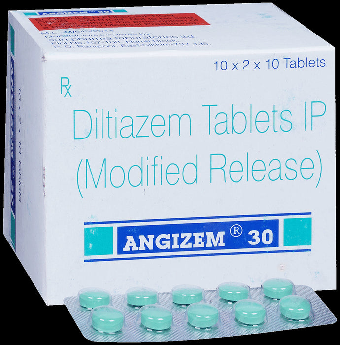 Angizem 30 Tablet MR - Classic Derma
