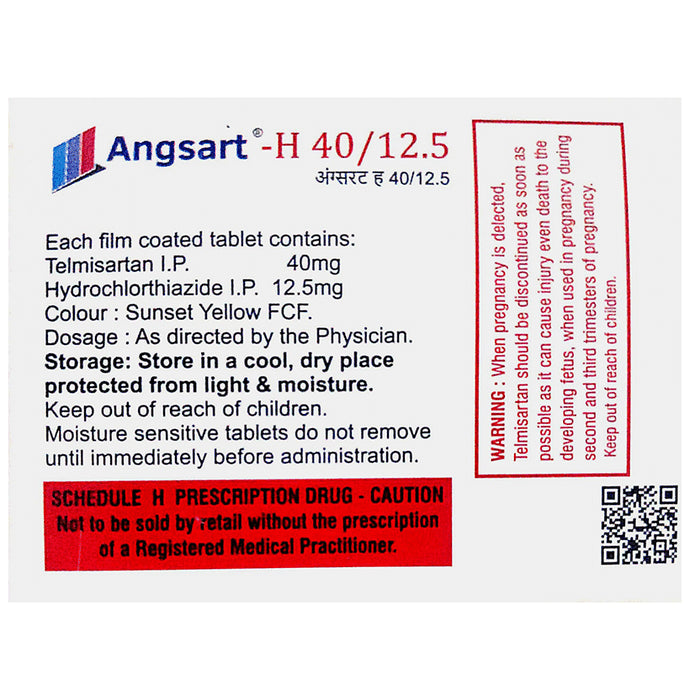 Angsart-H 40/12.5 Tablet