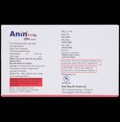 Anin 500mg Injection