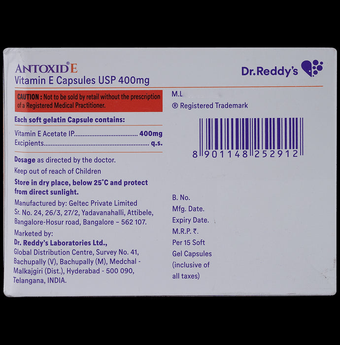Antoxid E Softgel Capsule
