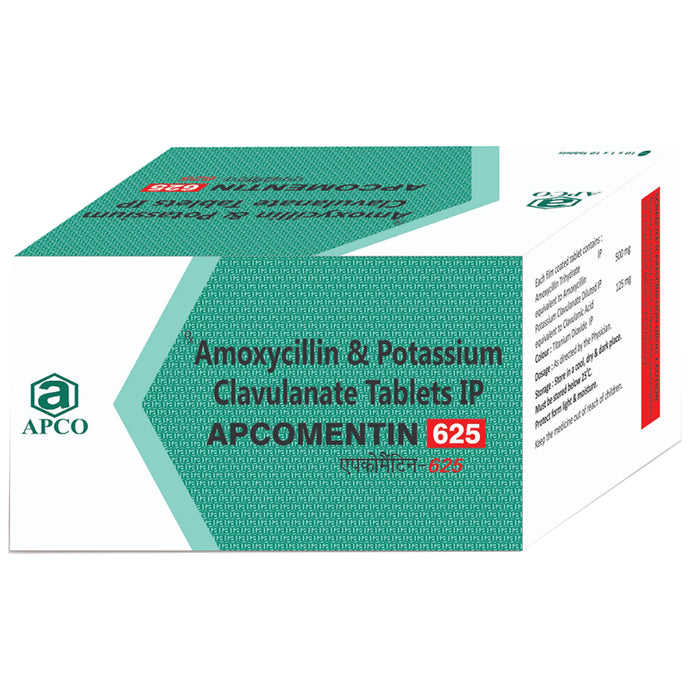 Apcomentin 625 Tablet - Classic Derma