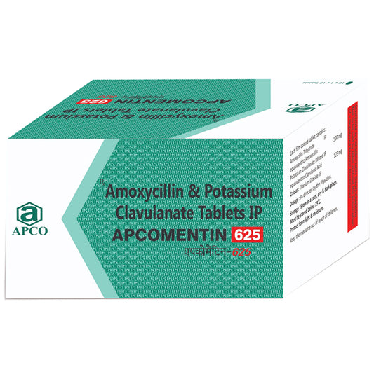 Apcomentin 625 Tablet - Classic Derma