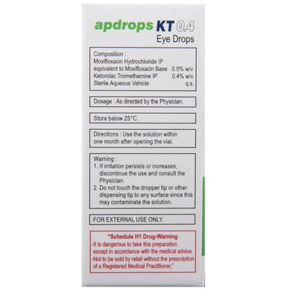 Apdrops KT 0.4 Eye Drops BAK Free