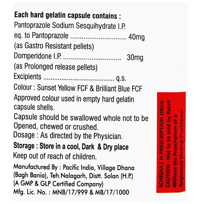 Apentral D 30mg/40mg Capsule SR