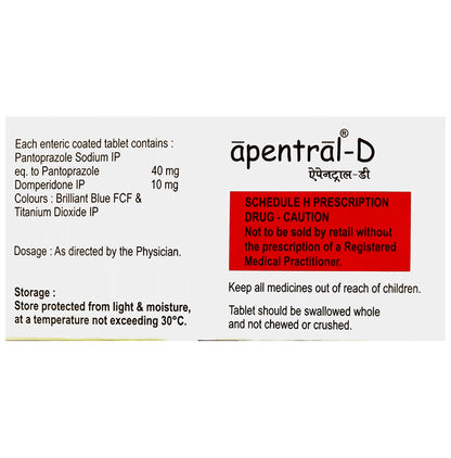 Apentral-D 10mg/40mg Tablet