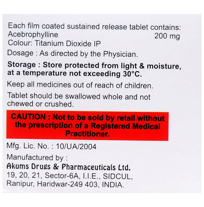 Aphynac SR 200 Tablet