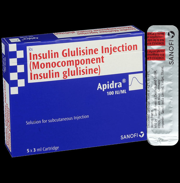 Apidra 100IU Cartridge (3ml Each) - Classic Derma