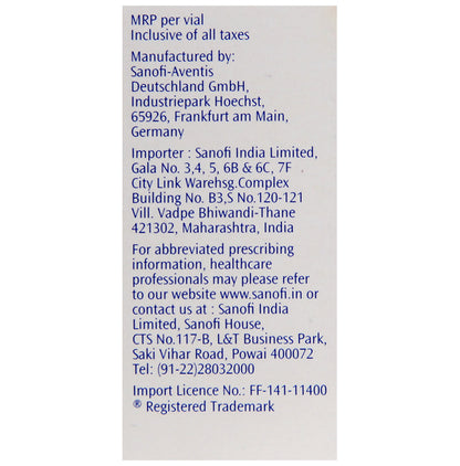 Apidra 100IU/ml Solution for Injection