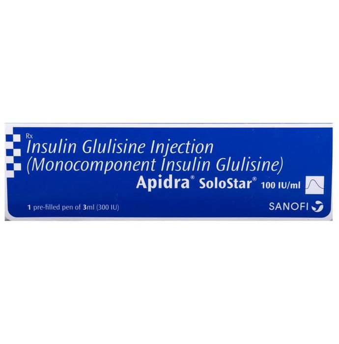 Apidra Solostar 100IU/ml Injection - Classic Derma