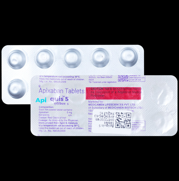 Apiquis 5 Tablet - Classic Derma