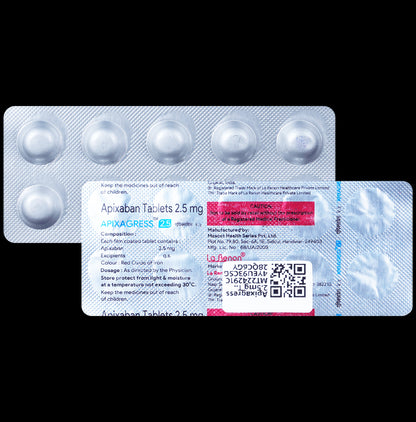 Apixagress 2.5mg Tablet - Classic Derma