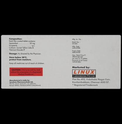 Aprenext 30mg Tablet