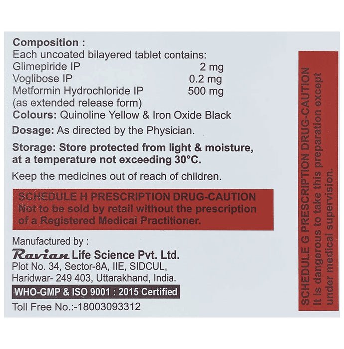 Apriglave MV 2 Tablet ER