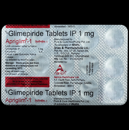 Apriglim 1 Tablet