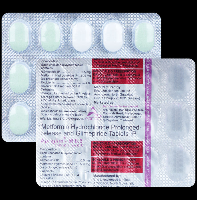Apriglim-M 0.5 Tablet PR - Classic Derma