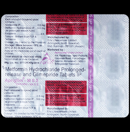 Apriglim-M 0.5 Tablet PR