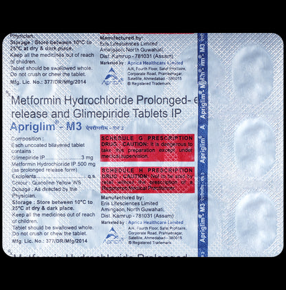 Apriglim-M 3 Tablet PR