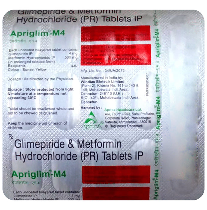 Apriglim-M 4 Tablet PR - Classic Derma
