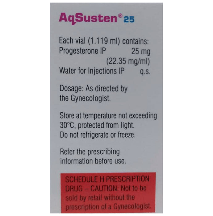 Aqsusten 25 Solution for Injection