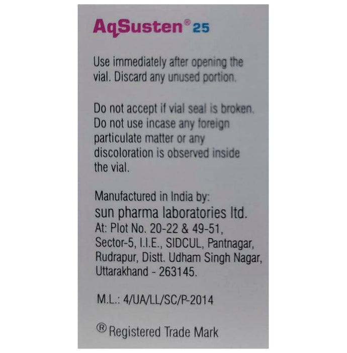 Aqsusten 25 Solution for Injection