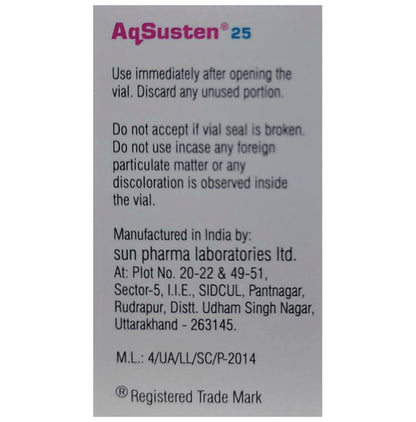 Aqsusten 25 Solution for Injection