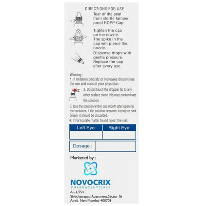 Aqucrix Lubricant Eye Drop