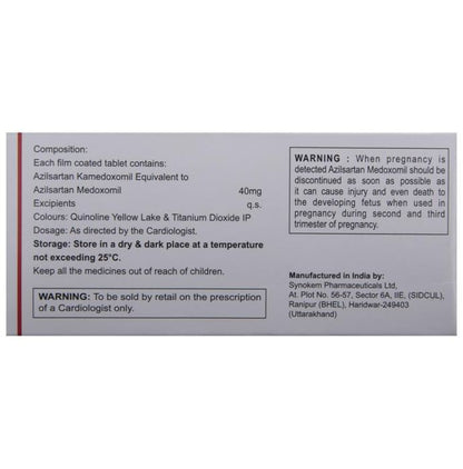 Arbazeal-ES 40 Tablet