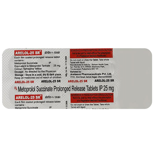 Arelol 25mg Tablet SR - Classic Derma