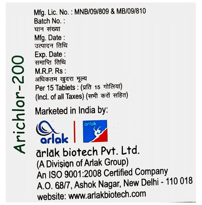 Arichlor 200mg Tablet