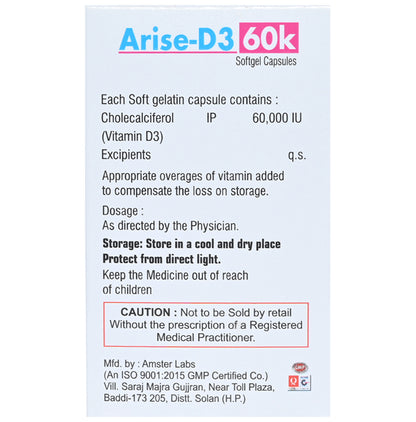 Arise-D3 60K Softgel Capsule