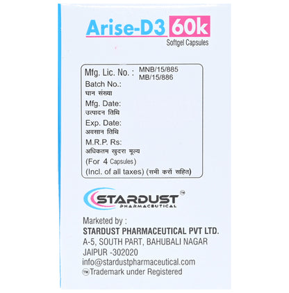 Arise-D3 60K Softgel Capsule