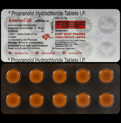 Arminol 20mg Tablet - Classic Derma