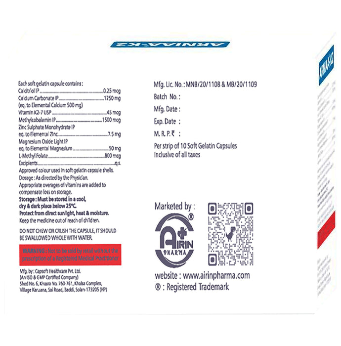 Arniaa-K2 Soft Gelatin Capsule