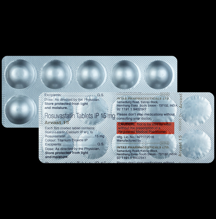 Arvast 15 Tablet - Classic Derma