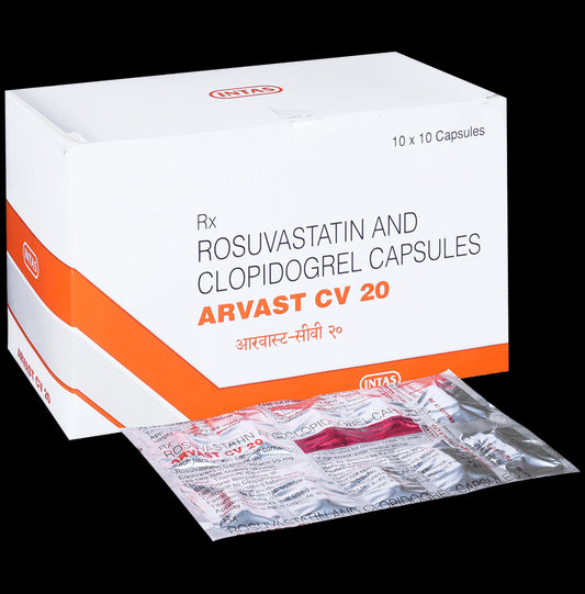 Arvast CV 20mg/75mg Capsule - Classic Derma