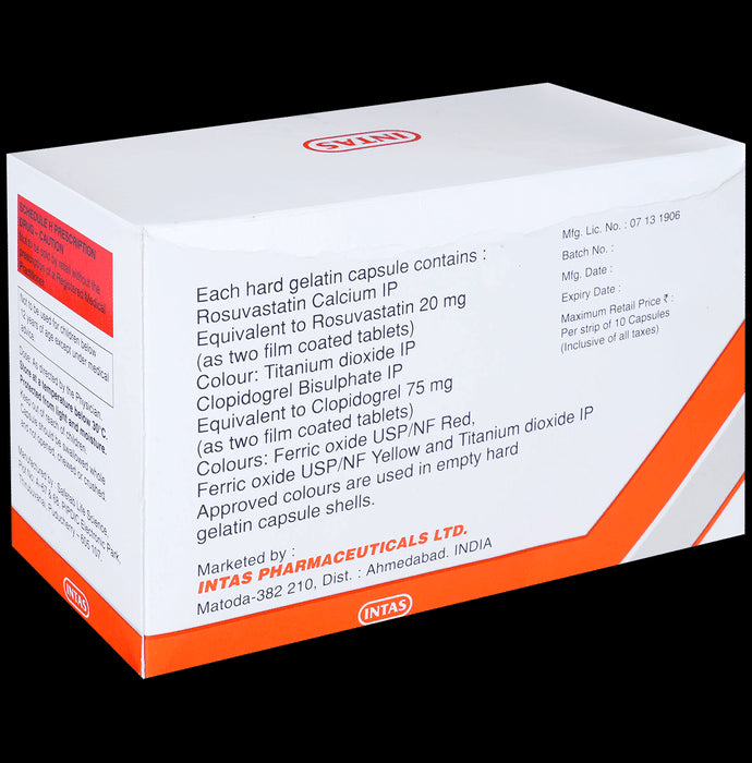 Arvast CV 20mg/75mg Capsule
