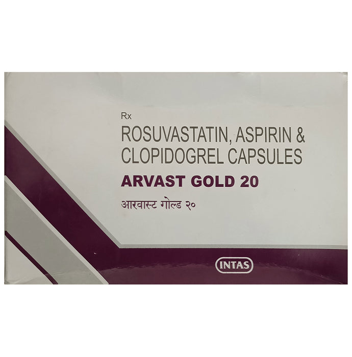 Arvast Gold 75mg/20mg/75mg Capsule - Classic Derma