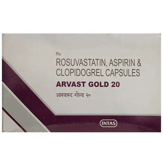 Arvast Gold 75mg/20mg/75mg Capsule - Classic Derma