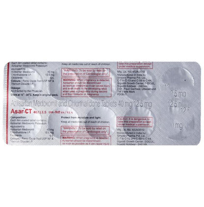 Asar-CT 40/12.5 Tablet