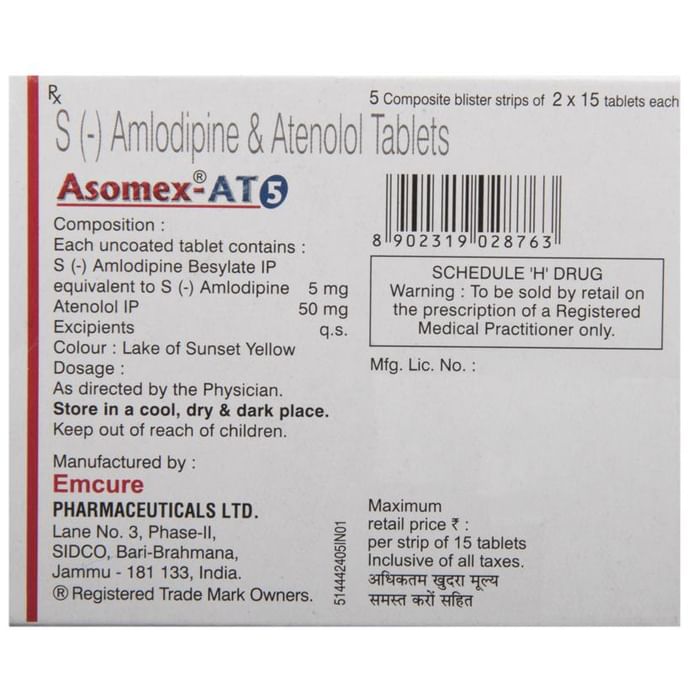 Asomex-AT 5 Tablet