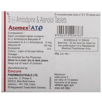 Asomex-AT 5 Tablet