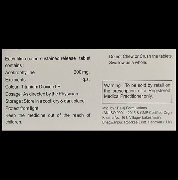 Asthagrip 200 SR Tablet