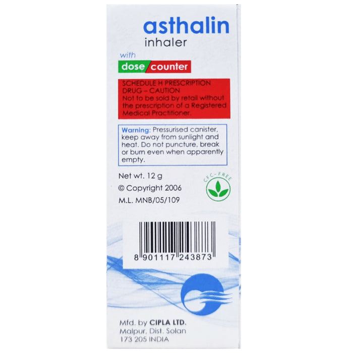 Asthalin 100mcg Inhaler